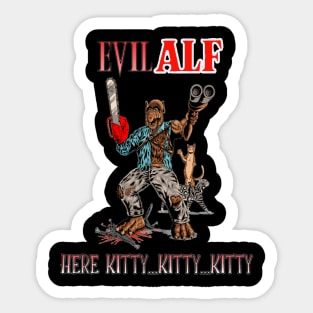 Evil Alf Sticker